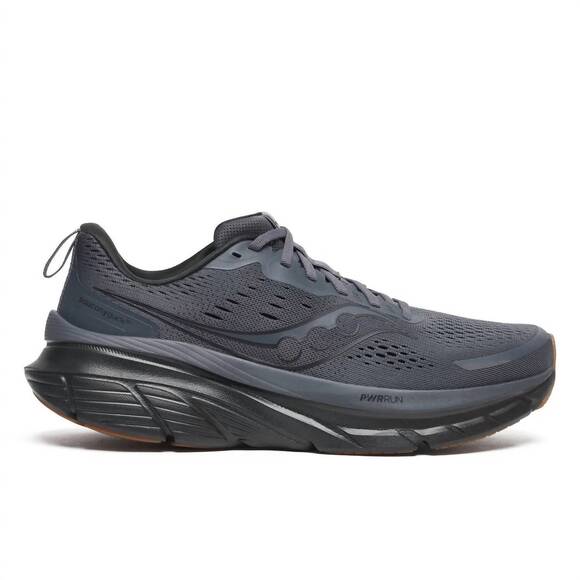 NEW SAUCONY men\'s guide 18 running shoes in shadow/gum main image 6